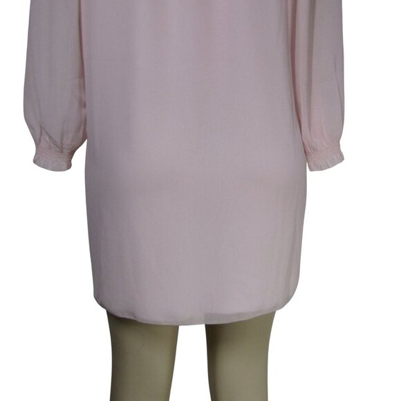 ARITZIA WILFRED Pink Pastel BUGSY Coquette Fairy Lolita Chiffon Mini Dress XS - Picture 7 of 11
